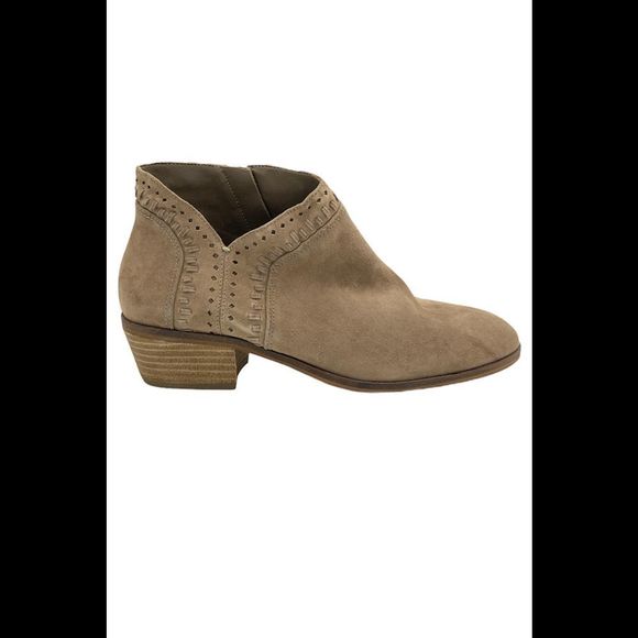 Vince Camuto Suede Booties Parrla Tuscan Taupe - Wide - Picture 1 of 5